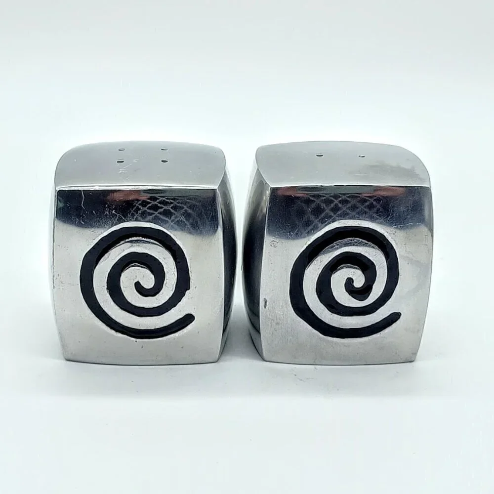 Wilton Armetale Reggae Pewter Salt & Pepper Shakers